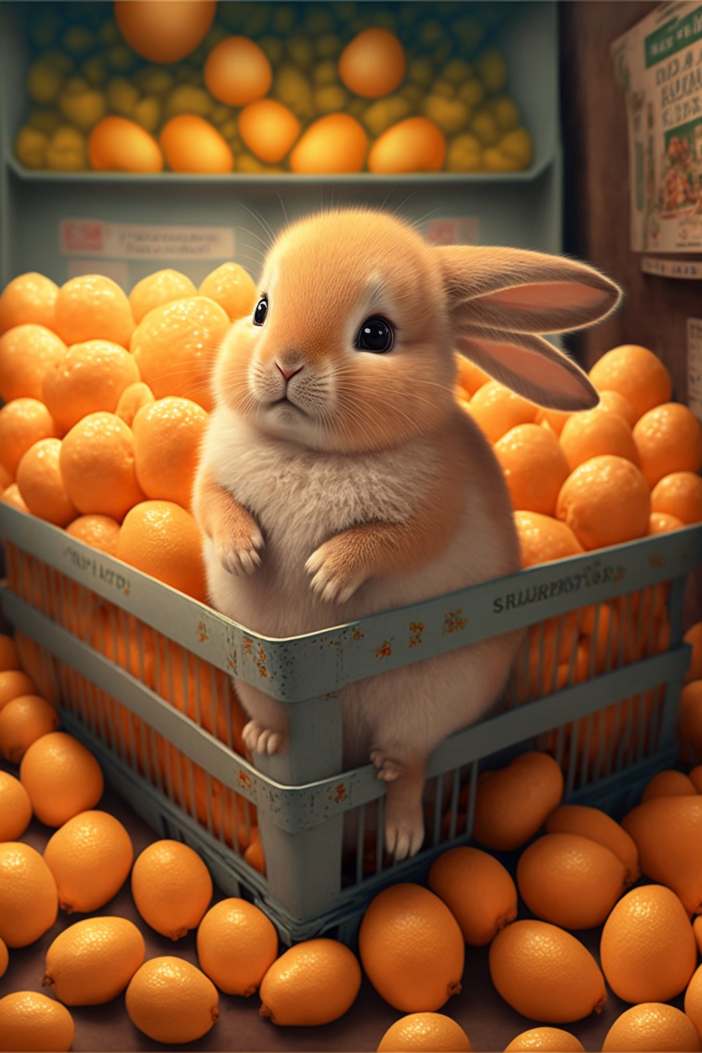 Rabbit mother prepares 1,000 catties of oranges and waits for her child to come home