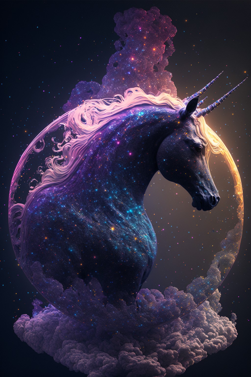 Mysterious unicorn in legend