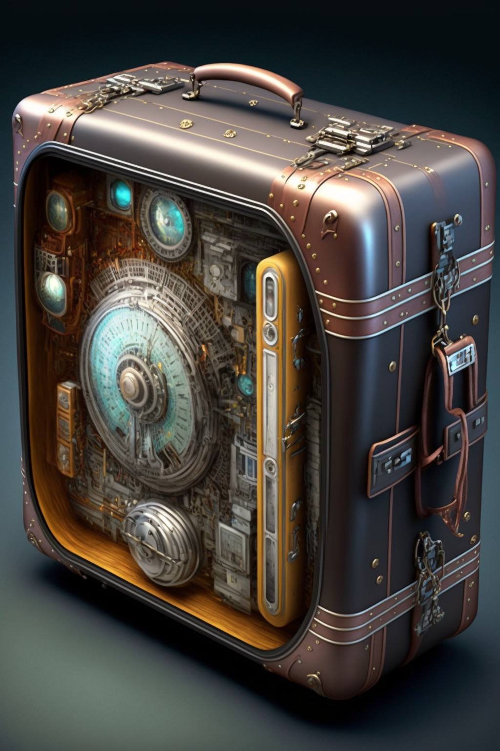 A suitcase filled with cosmic positive energy and cosmic time