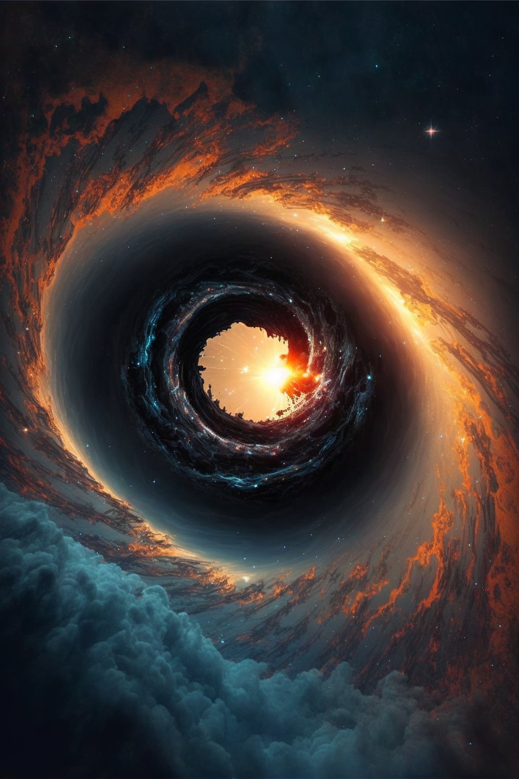 A black hole devours a star