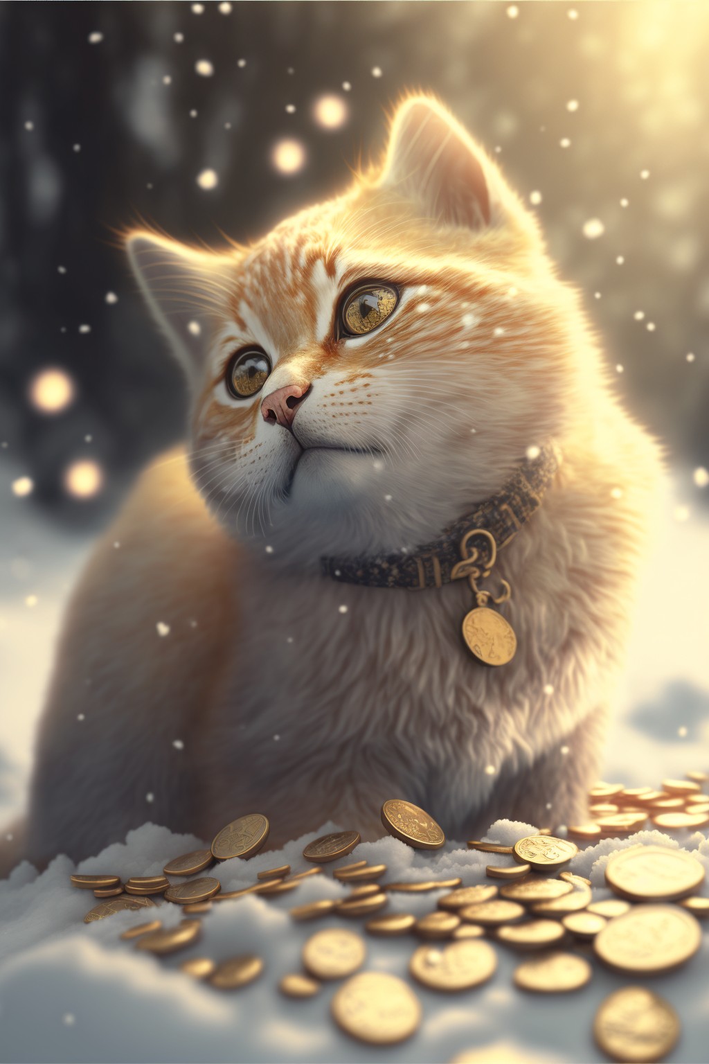 The super cute lucky cat who found gold coins
