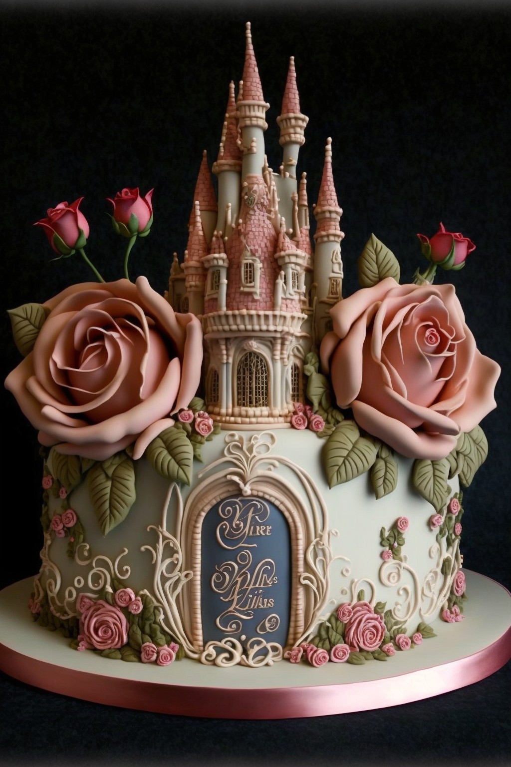 super beautiful castle cake
