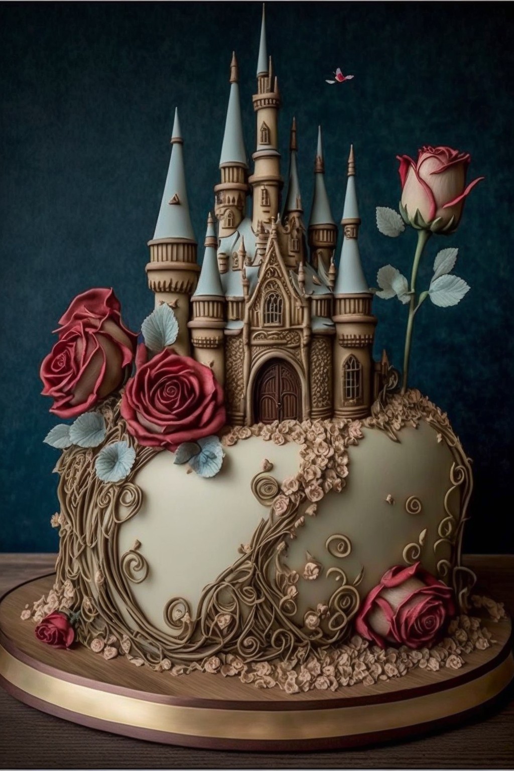 super beautiful castle cake