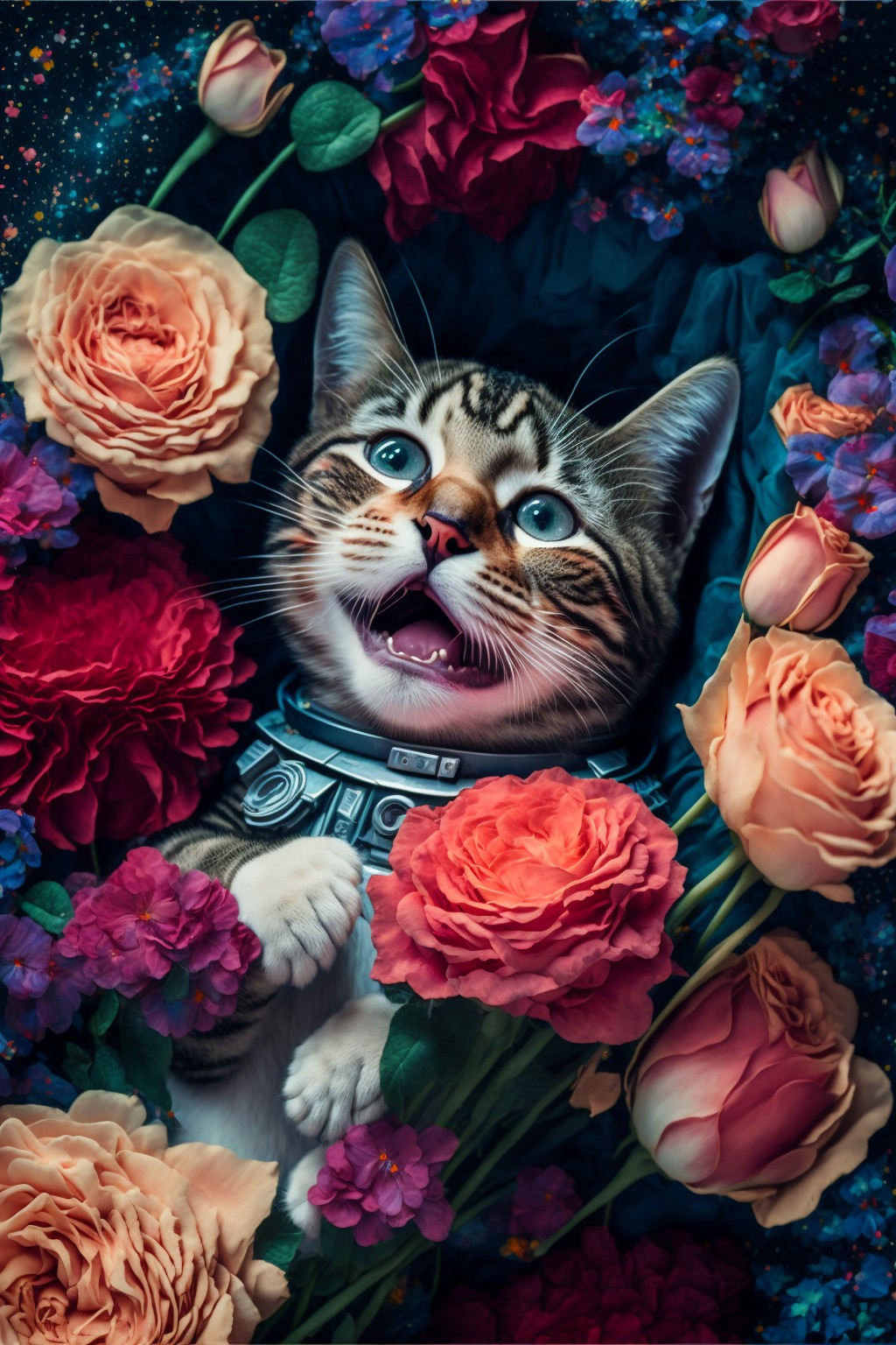 The cat astronaut who came to the rose planet