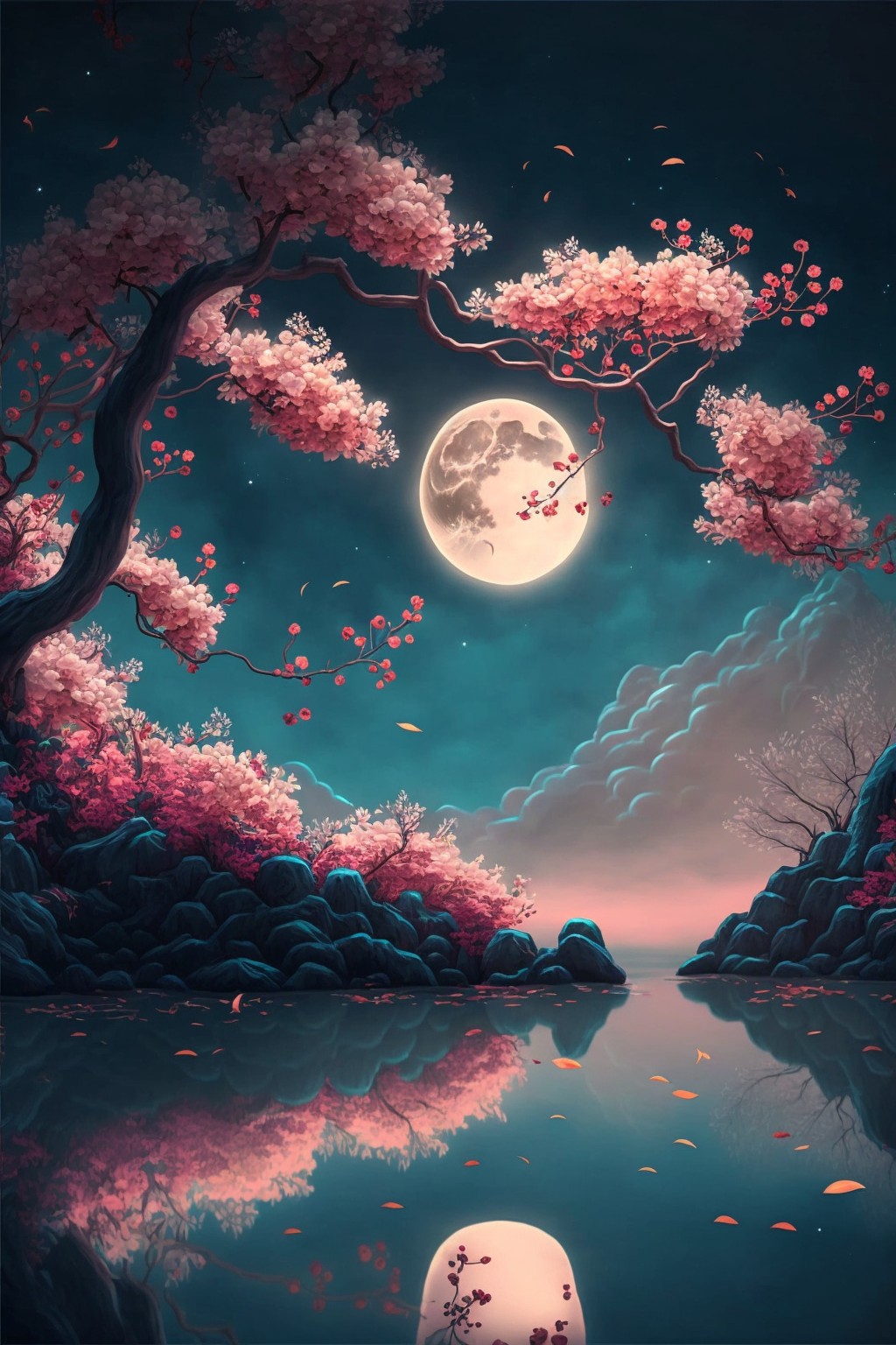 roses in the moonlight