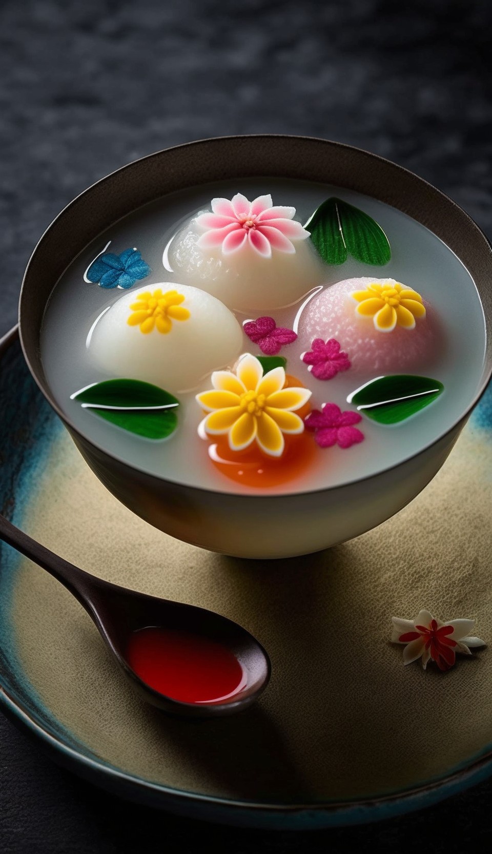 Lotus glutinous rice balls wish you a happy Lantern Festival