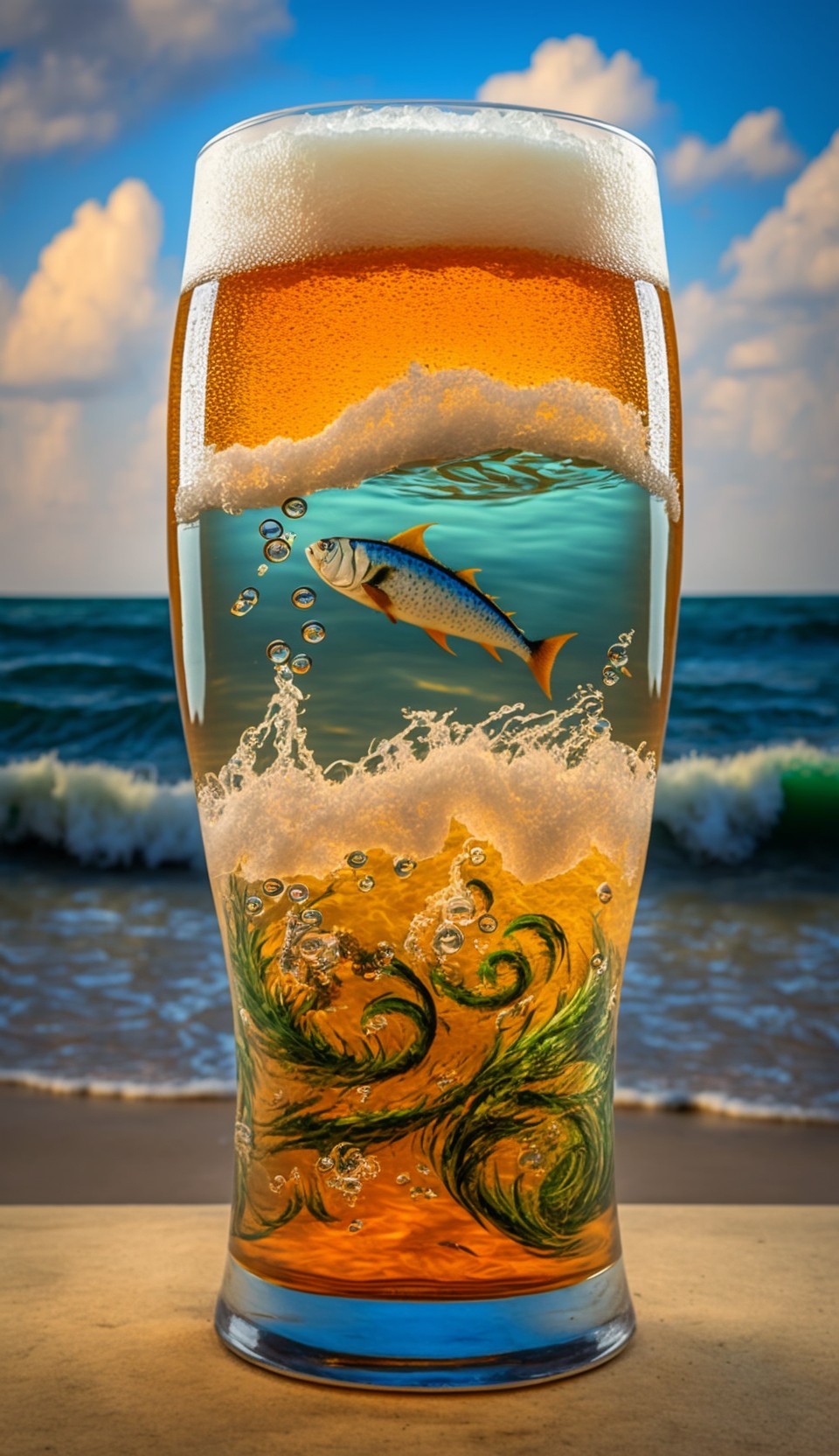 在啤酒里看海