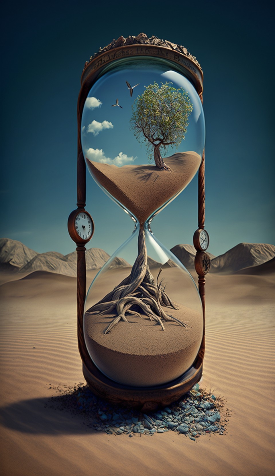 magic hourglass in time