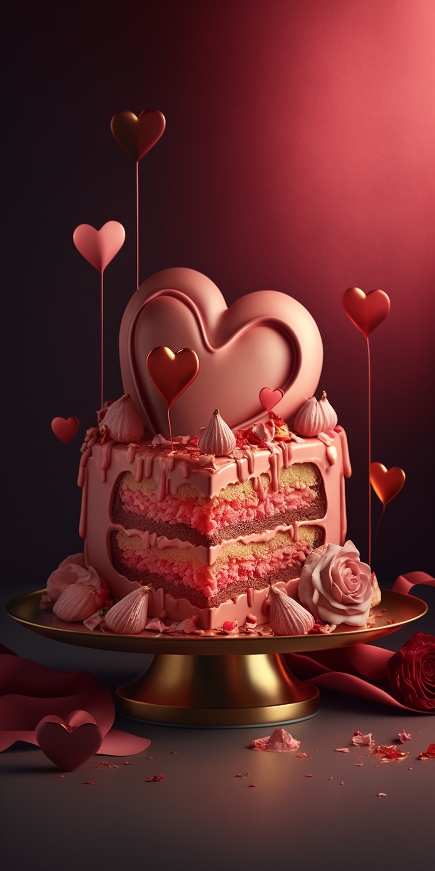 情人节爱心蛋糕