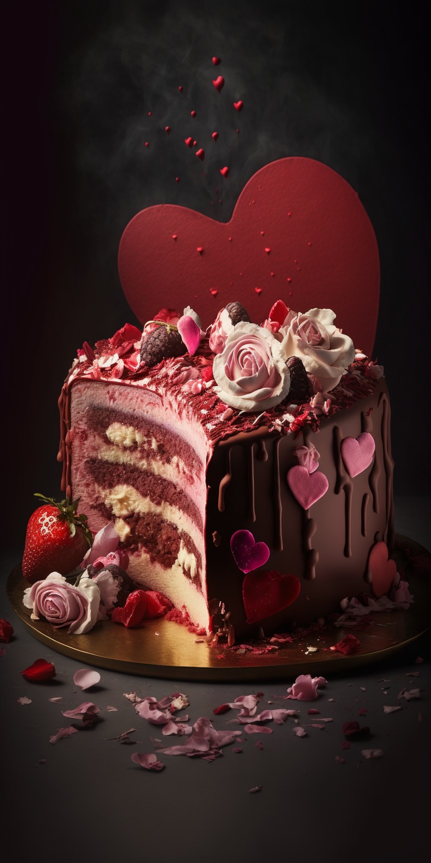情人节爱心蛋糕