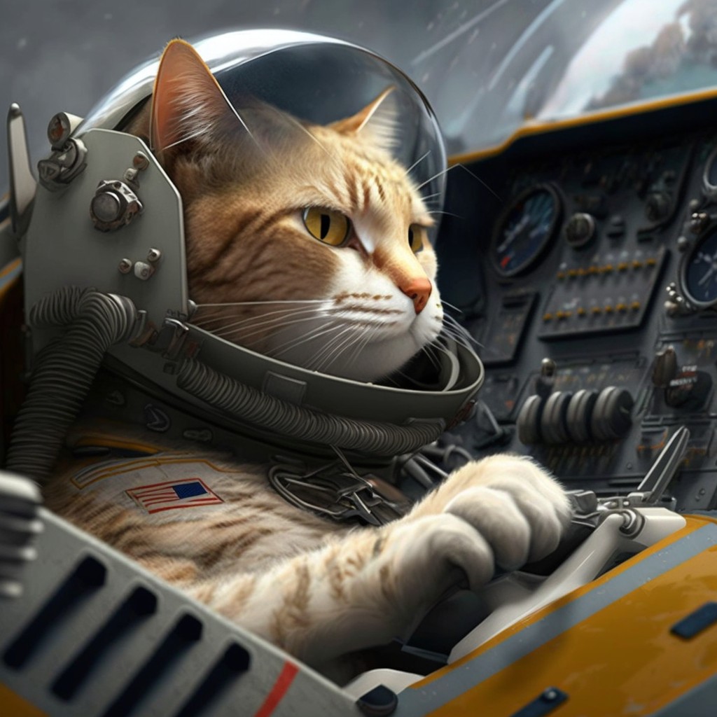 猫咪飞行员头像