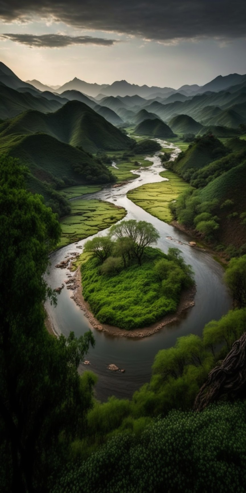 宏大的山水景色