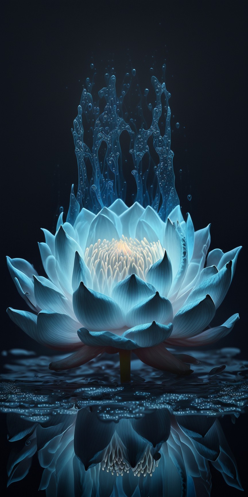 a blue lotus