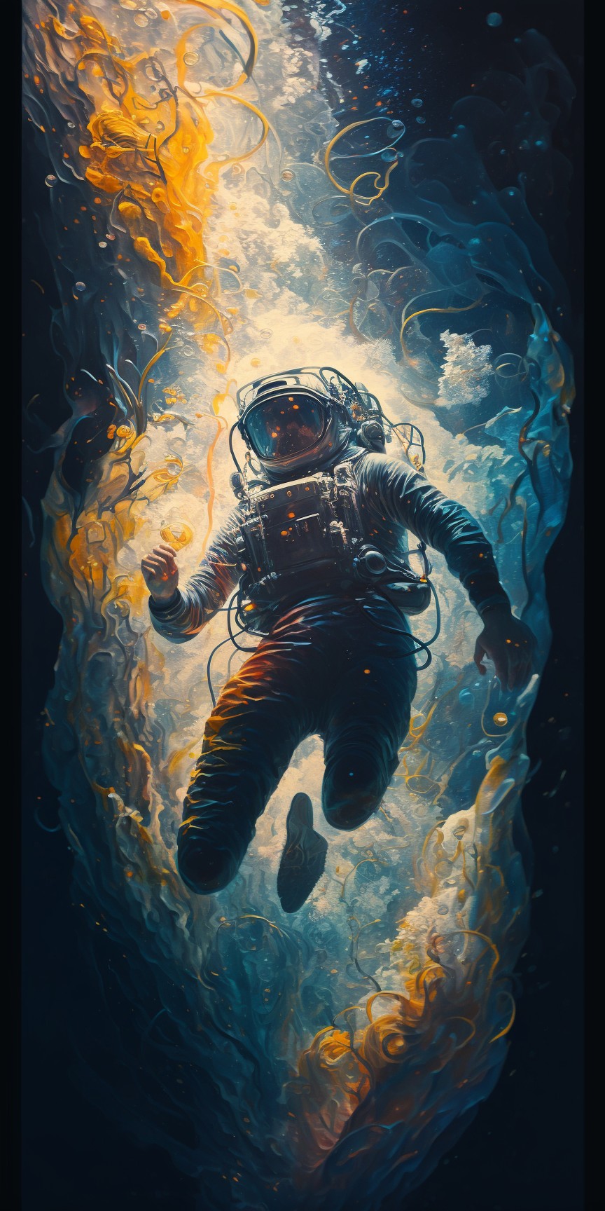 astronaut in the nebula
