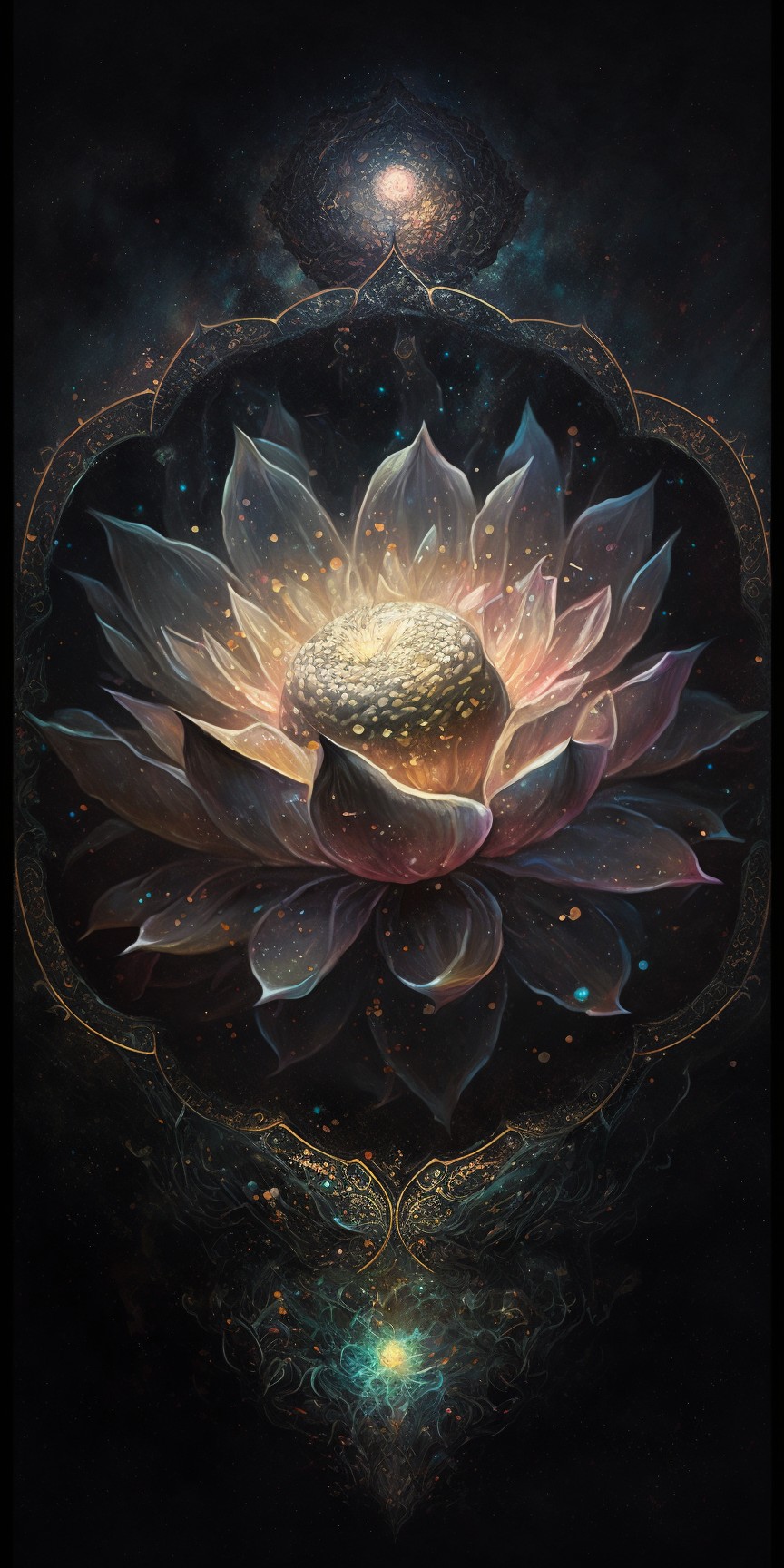 8 images of Mysterious lotus picture by Midjourney