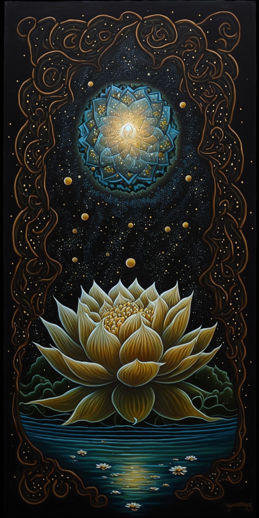 Mysterious lotus picture
