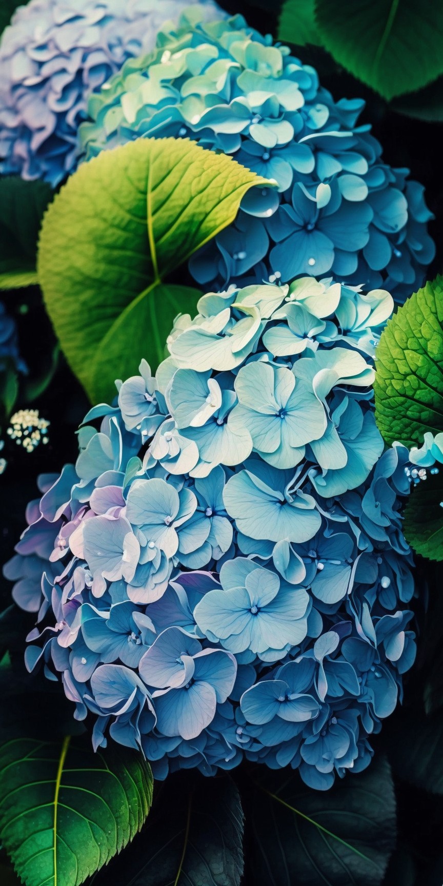 6 images of Hydrangea wallpaper by Midjourney