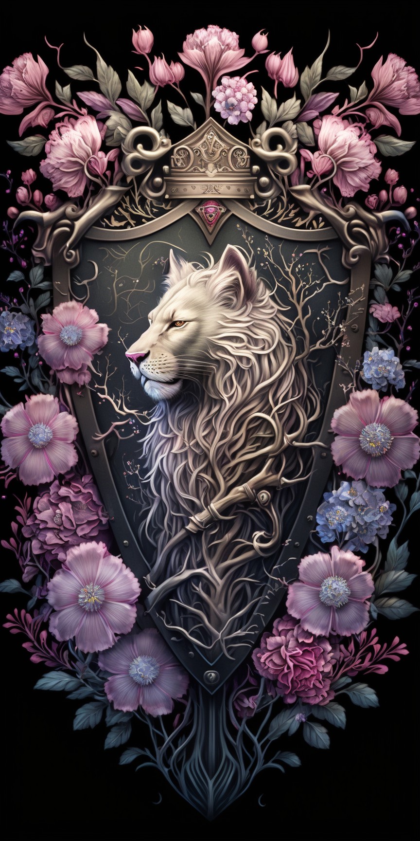 lion shield wallpaper